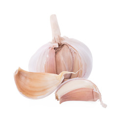 Garlic isolated on white background