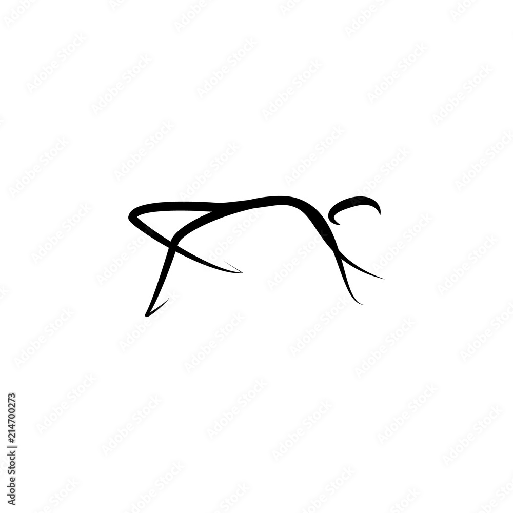 Poster dancer icon. element of dance icon for mobile concept and web apps. thin line dancer icon can be use