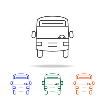 Bus line icon. Elements of journey in multi colored icons. Premium quality graphic design icon. Simple icon for websites, web design, mobile app, info graphics