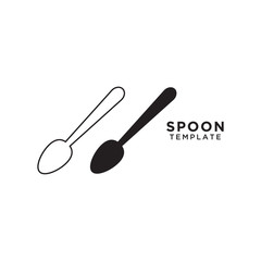 Spoon graphic design template