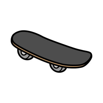 Cartoon Skateboard Illustration
