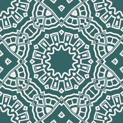 Fototapeta premium Geometric floral ornament. seamless art-deco pattern. vector illustration. for design, wallpaper, invitation