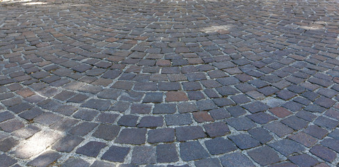 The stone pavement texture