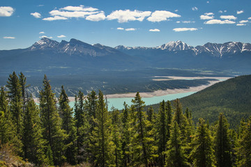 Canadain mountains from Allstone ridge trail near Nordegg