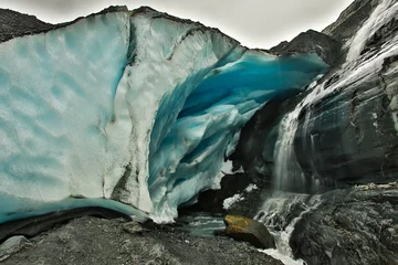 Crédence de cuisine en verre imprimé Glaciers Worthington glacier on the road to Valdez, Alaska