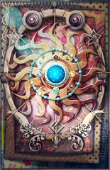 Foto op Canvas Stralende zon, alchemistische, astrologische en esoterische symbolen © Rosario Rizzo