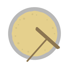 Crepe color illustration / baking crepe 