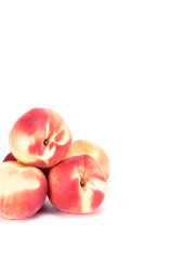 Fototapeta na wymiar Organic healthy stone fruit snacks. Fresh peaches