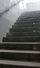 Old concrete staircase