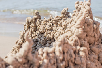sand castle on the beach