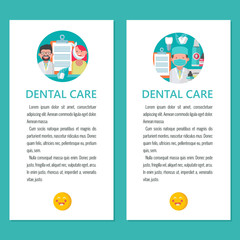 Dental care. Vector illustration in flat style.