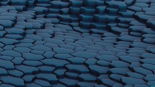 Abstract Surface Wave, 3d Animation 4k
