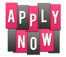 Apply Now Pink Grey Stripes Group 
