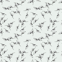 Military camouflage seamless pattern in ivory-white and different shades of grey color
