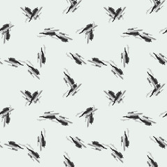 Military camouflage seamless pattern in ivory-white and different shades of grey color