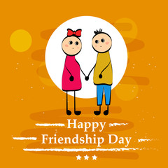 Illustration of Friendship Day background