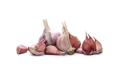 Garlic isolated on white background