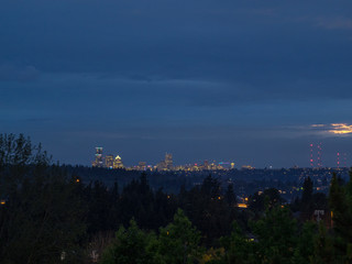 Seattle Skyline Sunset