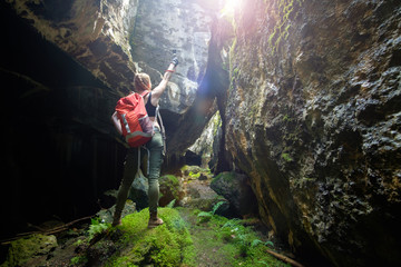 explore ancient fortress cave