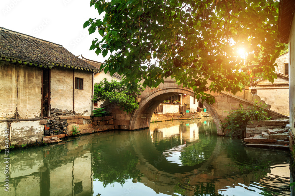 Canvas Prints suzhou ancient town night view