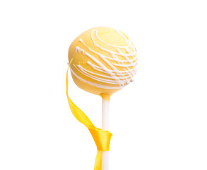 cake-pop candy isolated on the white