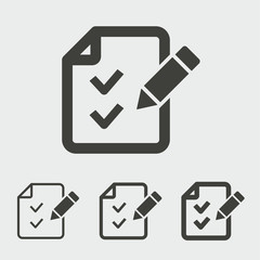 Survey vector icon.