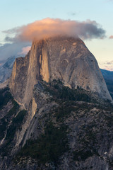 Fototapeta premium View of Half Dome from Glacier Point in Yosemite National Park, California