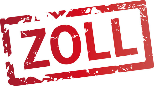 roter stempel Zoll