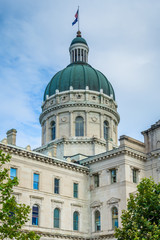 The Indiana State House in Indianapolis, Indiana