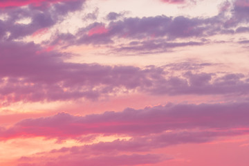 sky at sunset as background