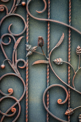 beautiful decorative metal elements forged wrought iron gates