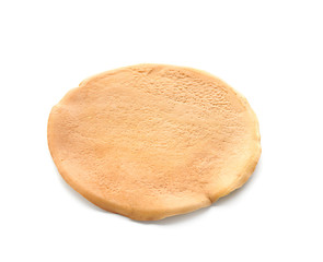 Delicious pancake on white background