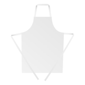 Apron mock up - front view. Vector illustration