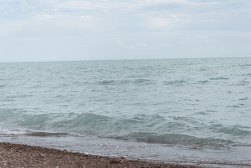 Wave on the beach background texture