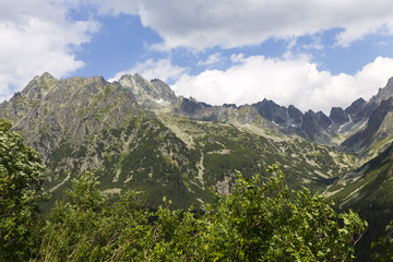 View on mountain Peaks of the High Tatras, Slovakia