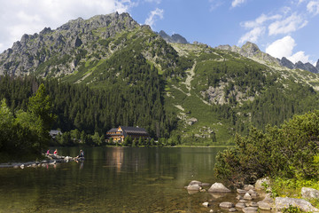 View on mountain Peaks and alpine Landscape of the High Tatras, Slovakia