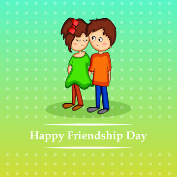 Illustration of Friendship Day background