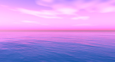 Beautiful sea and sky at sunset