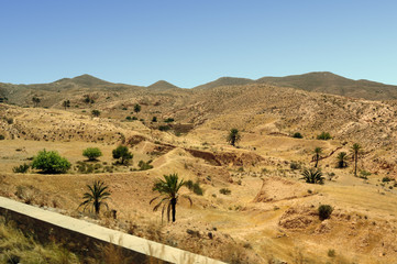 The Atlas Mountains. Sahara. Tunisia. Africa
