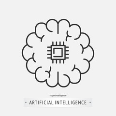 artificial intelligence icon design.