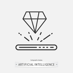 artificial intelligence icon design.