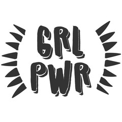 Obraz premium GRL PWR print