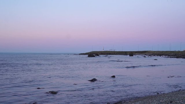 Lighthouse of Cape Jason, Sunset Time, Persembe Ordu 4k