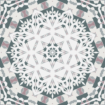 Oriental seamless geometric fabric pattern. Ethnicity Greco Roman ornament. Ornamental background, texture, tiled. Mandala decor. Arabic, Islamic, moroccan, asian, indian native african motifs.

