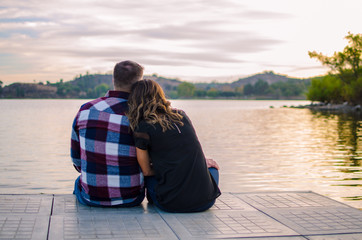 Fototapeta premium Love on a dock