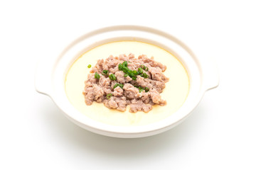 steamed egg with minced pork