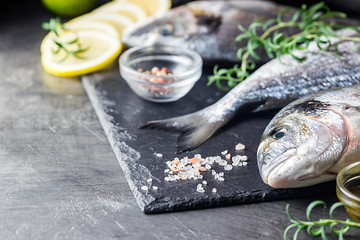 Fresh uncooked dorado