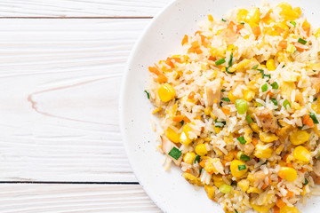 fried rice with chicken