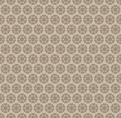 abstract seamless pattern. Brown ornament