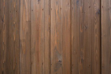 Fototapeta na wymiar Brown pine wood pattern fence background